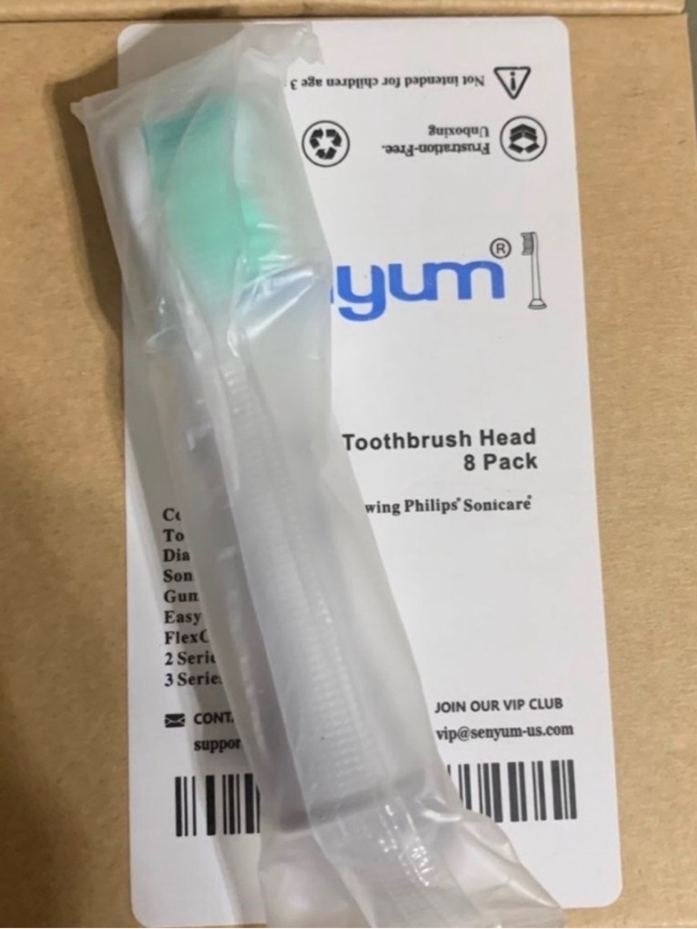 Replacement Electric Toothbrush Heads - Mint Green (Pack) - Picture 5 of 6